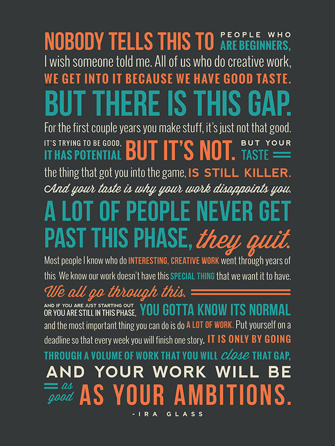 ira glass on the creative process