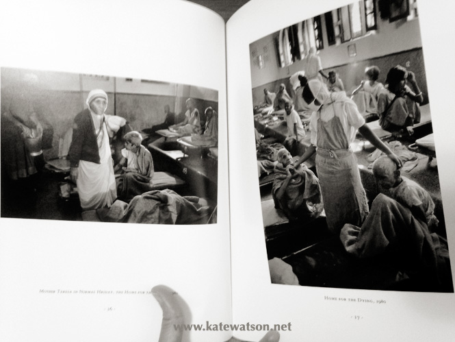 Pages 16-17 of the book: Mother Teresa in Nirmal Hriday, the Home for the Dying, 1980 (c) Mary Ellen Mark