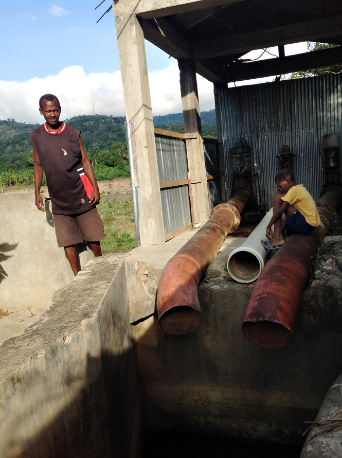 Trellis Arch's Haiti water pump project