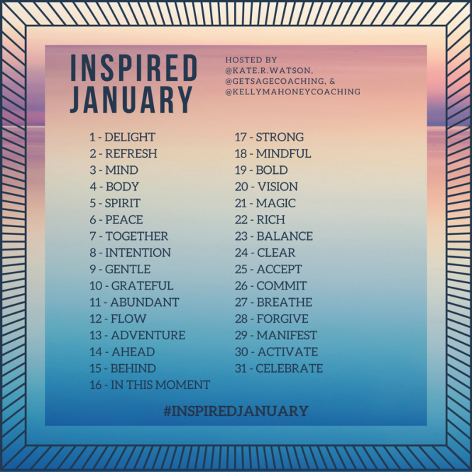 Inspired January 2018 Prompts
